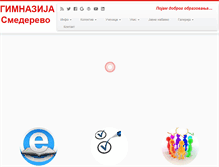 Tablet Screenshot of gimnazijasd.edu.rs